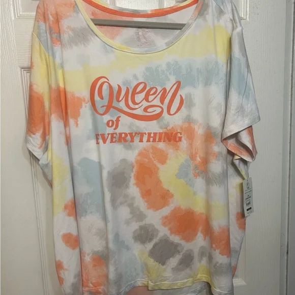 NWT- Secret Treasures Tie-Dye Women's 2 piece pajama set. Size 3x (24/26) - Picture 1 of 3